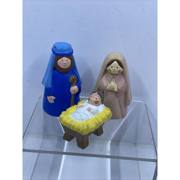 Avon 1993 Kid's My First Christmas Story Nativity 3 Pieces - Picture 2 of 7